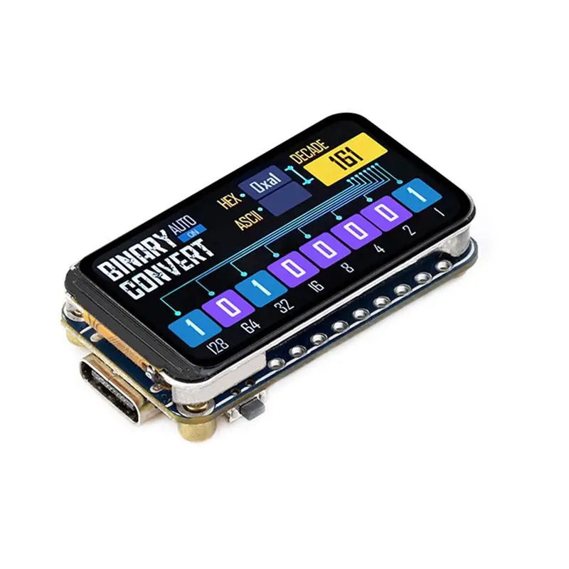 FFYY-RP2350 1.47Inch LCD Development Board Cortex-M33 With RGB Lamp Beads 172X320 16MB Flash LCD-1.47 TYPE-C