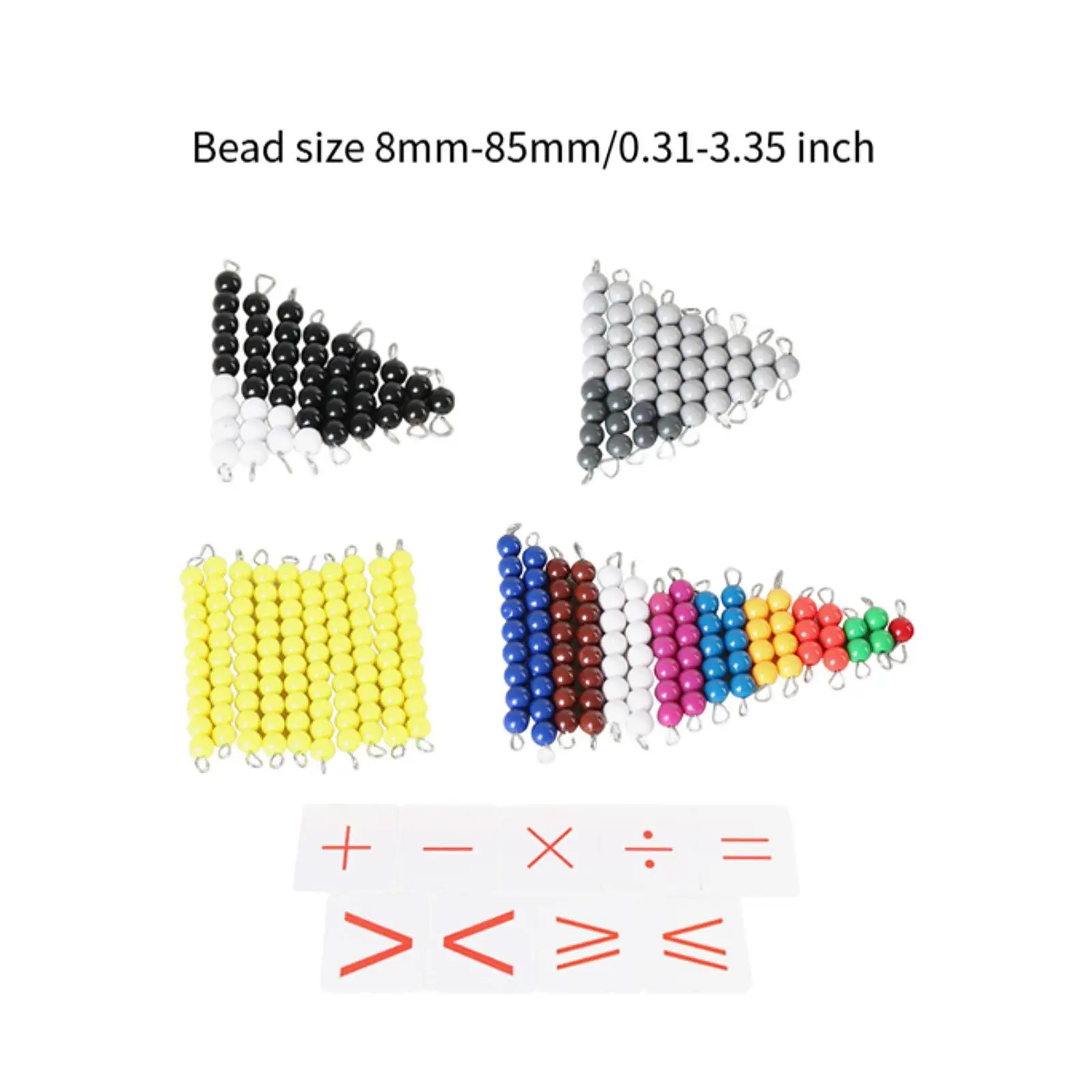 Numbers Teaching Counting Toy Mathematics Teaching Aid Early Educational Numeral Cognition Toy Montessori Math Toy Kids Gift