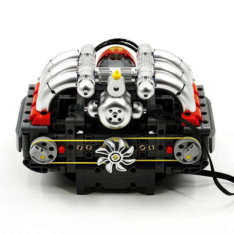 قالب King 10193 ألعاب الجزء الفني الخيالي محرك الملاكم الآلي بنة محرك متعارض أفقي هدية عيد الميلاد