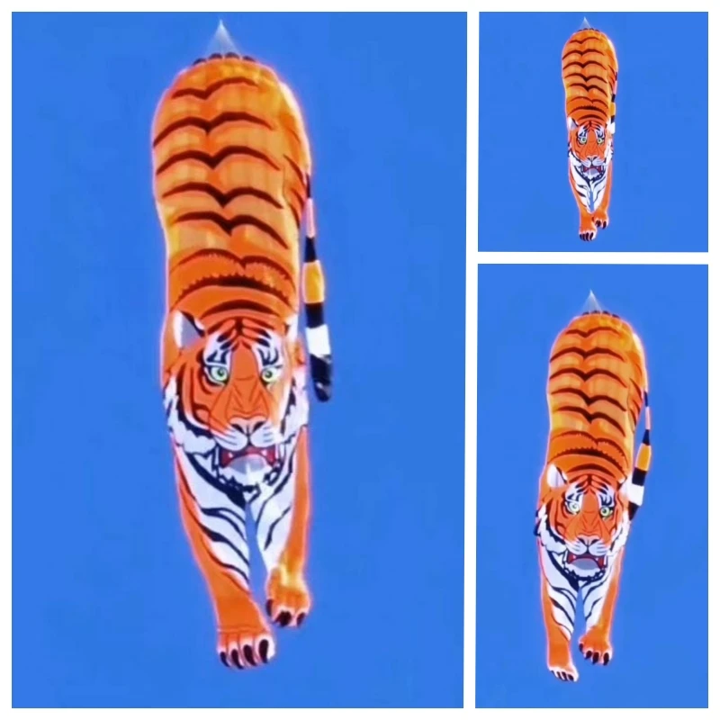 10m tiger kites flying soft kites nylon ripstop weifang kites professional wind kites factory kite adults inflatable show kite