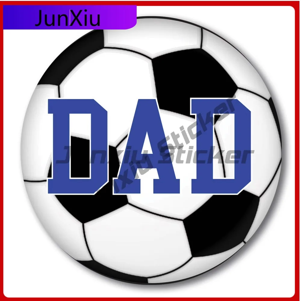 

Soccer Dad Decal 5 Round Vinyl Automotive Cute Waterproof Decoration Car Laptop Window