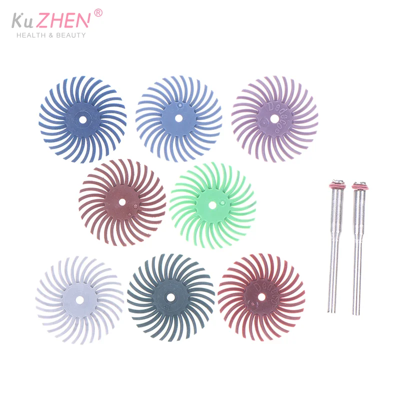 10 قطعة/الحزمة التفاصيل إطارات لامعة القرص عدة ل أداة دوارة اكسسوارات فرشاة كاشطة 2 2.35 مللي متر عرقوب التفاصيل أداة تلميع