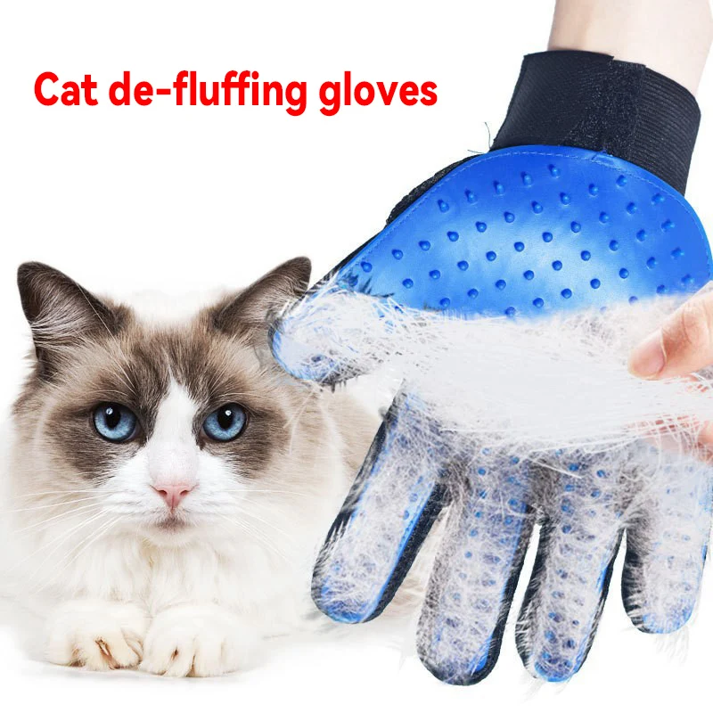 

Silicone Pet Grooming Gloves Cats Hair Brush and Comb Gloves to Bathe Dogs Cleaning Hair Removal for Dog Animal Use Supplies