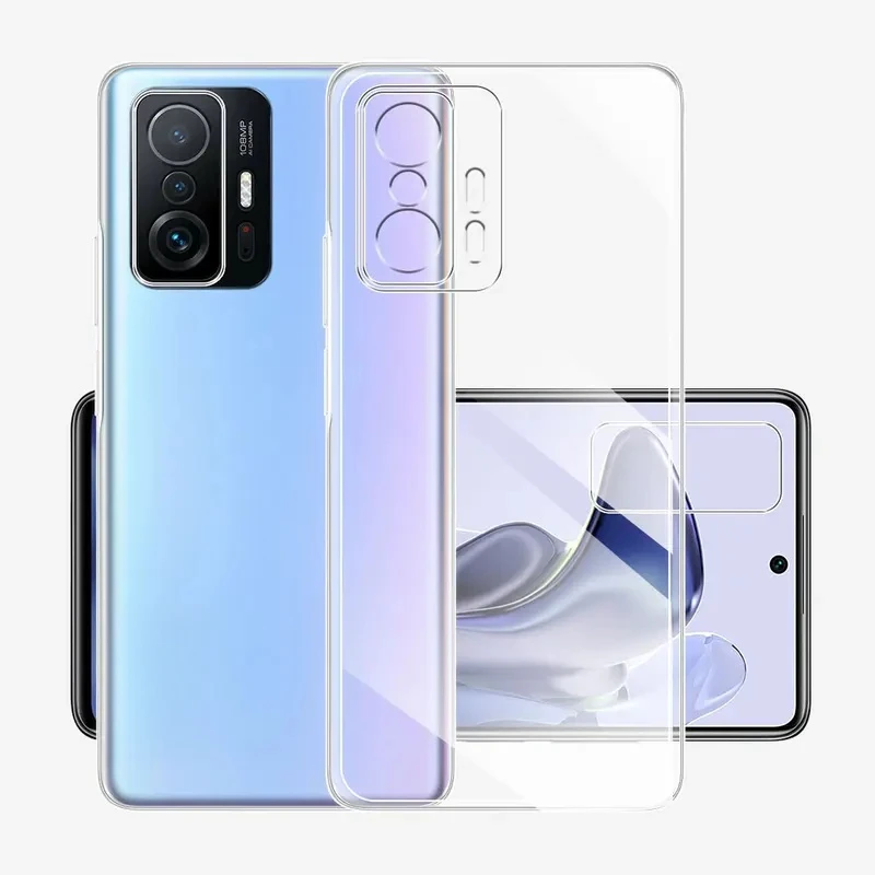 For Xiaomi11T Mi11T Mi11tPro Silicone Soft Cover For Xiaomi Mi 11T 11 T Pro 11tPro Clear Case Phone Cases Clear Thin Bumper Capa