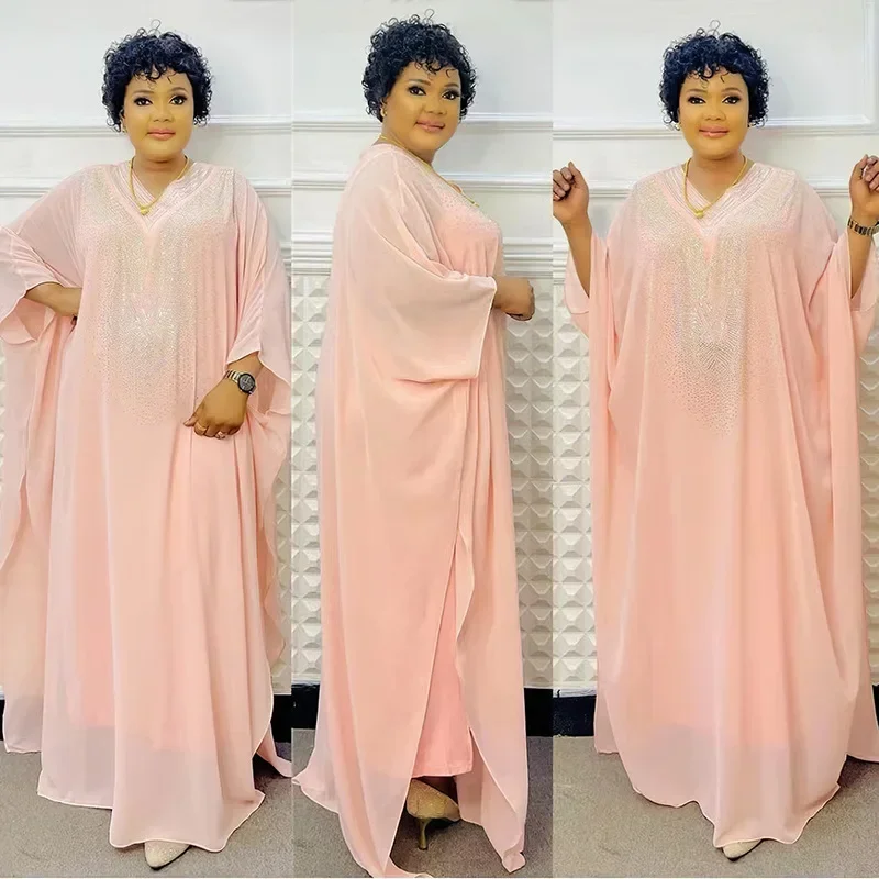 Абая Дубай Роскошное 2024 африканское мусульманское модное платье Boubou Robe Djellaba Femme кафтан марокканские вечерние платья для женщин