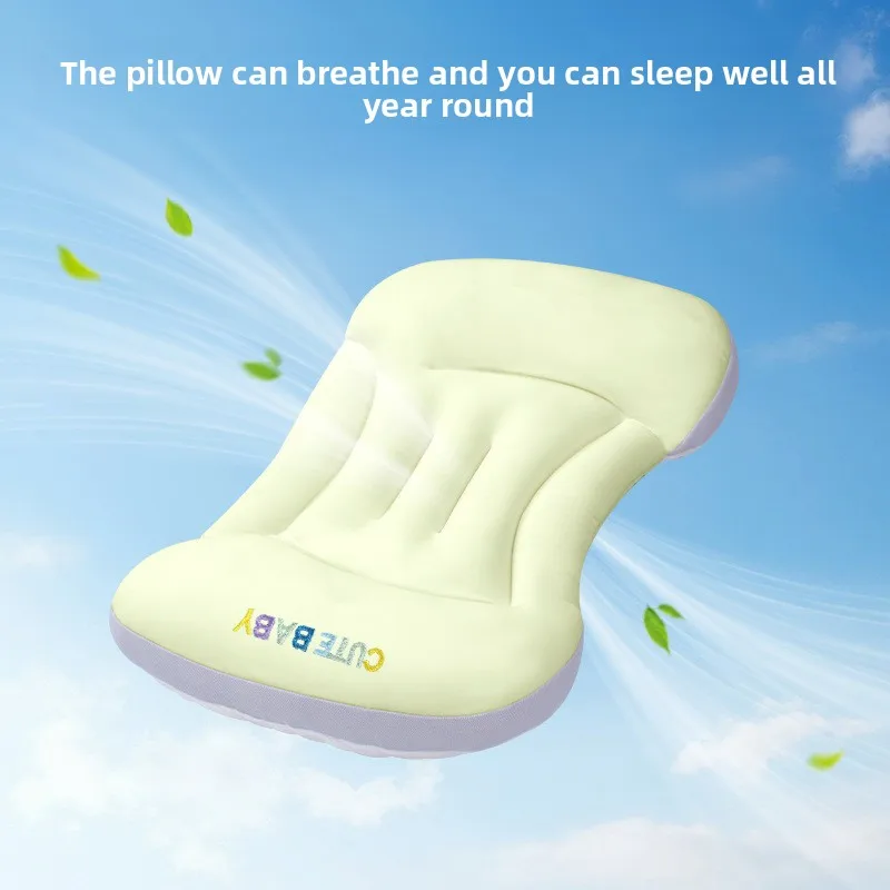 Langkes Kids Cervical Pillow Memory Foam Cooling Pillow for 6 Months+ Toddlers 3-8 Years Boys Girls Orthopedic Supportive Pillow