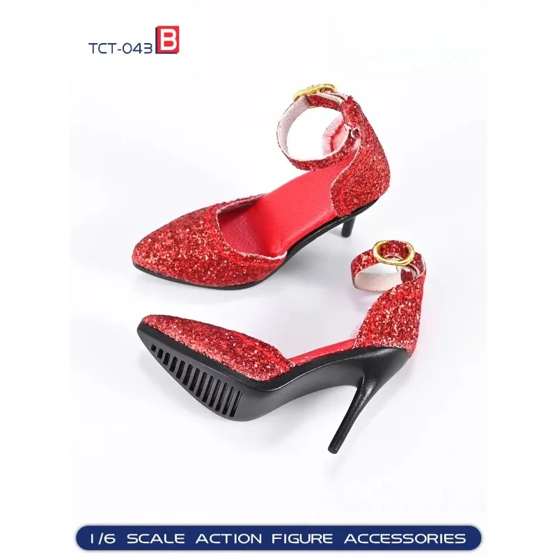 

TCT-043 1/6 Scale Trendy Women High-heeled Sandals Hollow Shoes Model for 12-inch Action Figures Body Dolls Decoration