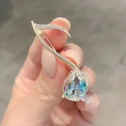 Elegant Musical Note Brooches for Women Fashion Luxury Crystal Brooch Pin Piano Notes Shape Musician Jewelry Gifts for Friends