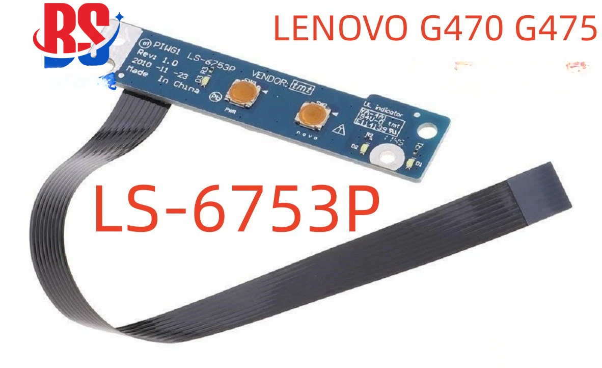 

Костюм для Lenovo G470 G470AX G470A G475 переключатель маленькая плата кнопка загрузки плата переключателя LS-6753P