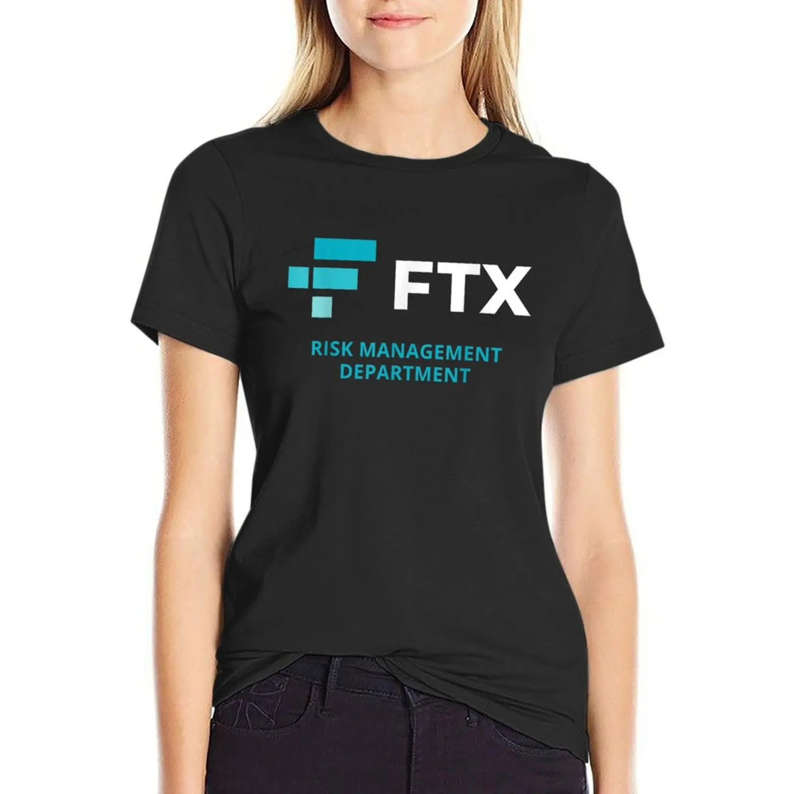 

ftx risk management department T-Shirt female graphics anime clothes t-shirt dress for Women long