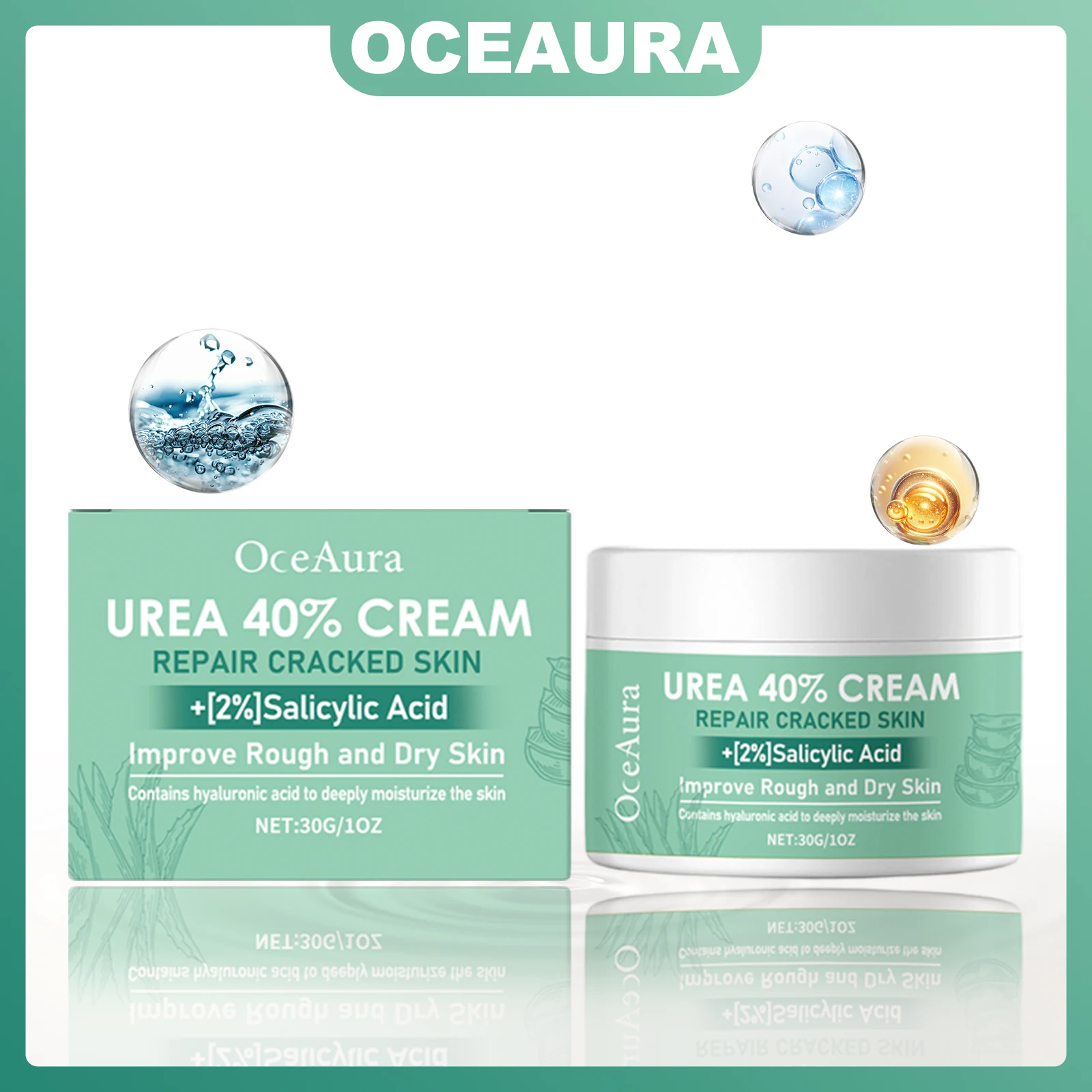 

OCEAURA 30g Urea Cream Relieve Fall Winter Skin Dryness Deep Moisturizing Lock Water Easy to Absorb Gentle formula for All Skin
