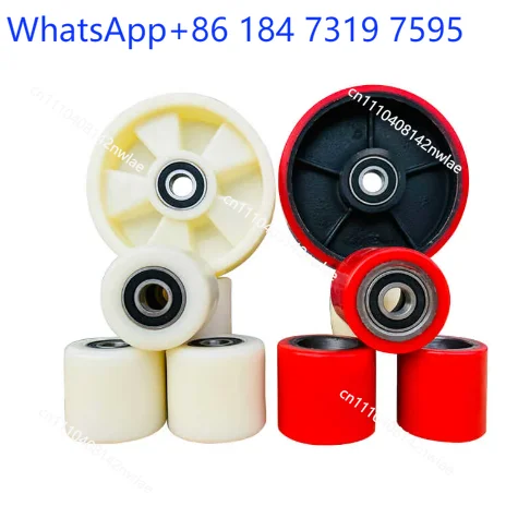 1Set (4x) Hydraulic Pallet Truck Wheels Hand Pallet Truck Wheel 80*60mm Forklift