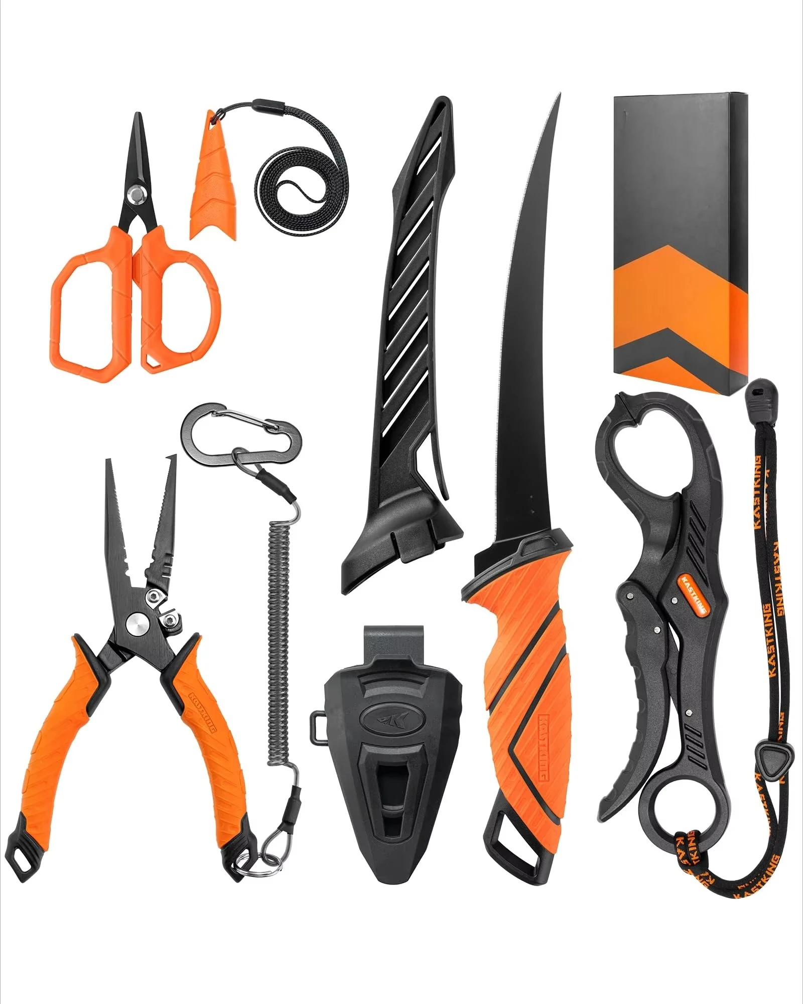 

Fishing Gear Tool Set Corrosion Resistant Fishing Pliers Fillet Knife Fishing Scissors Fish Lip Gripper Multi Functional Jaw