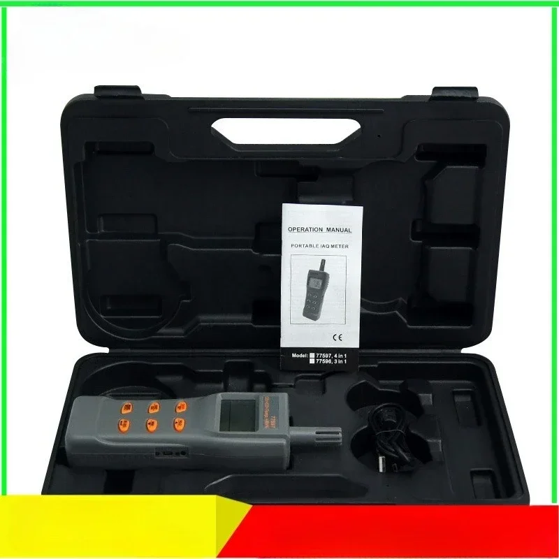 Factory Test  AZ77597 Carbon Monoxide Detector Carbon Dioxide Detector with Temperature and Humidity Dew Point Meter Gauge