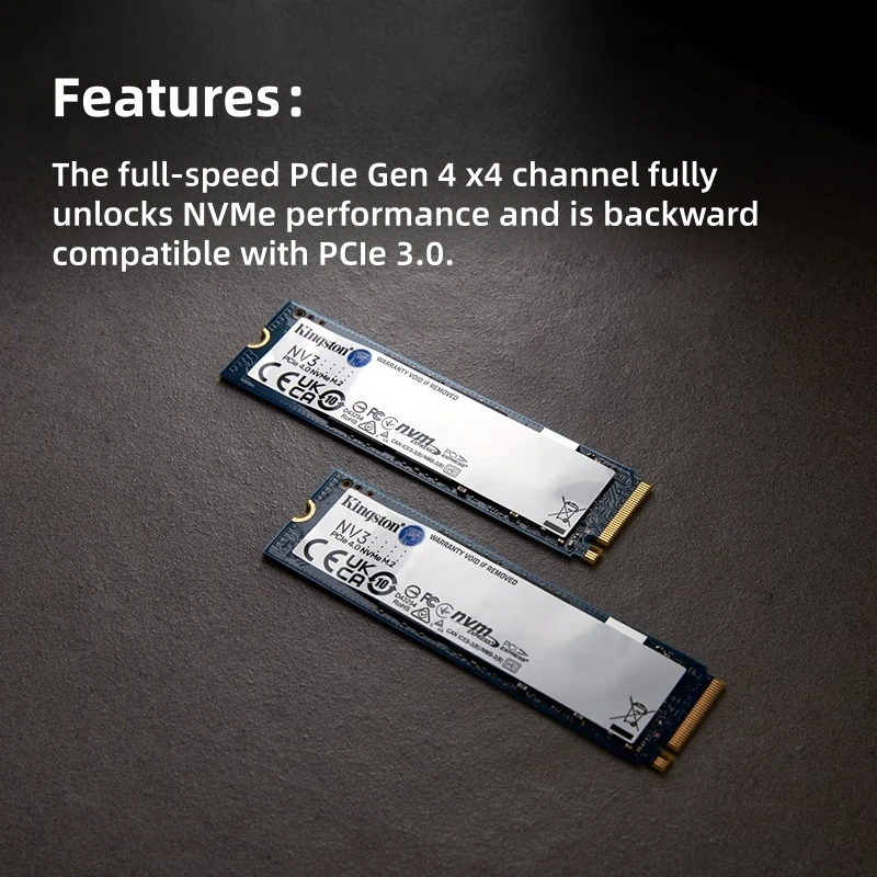 Kingston NV3 M.2 2280 NVMe SSD 高速ソリッドステートドライブ