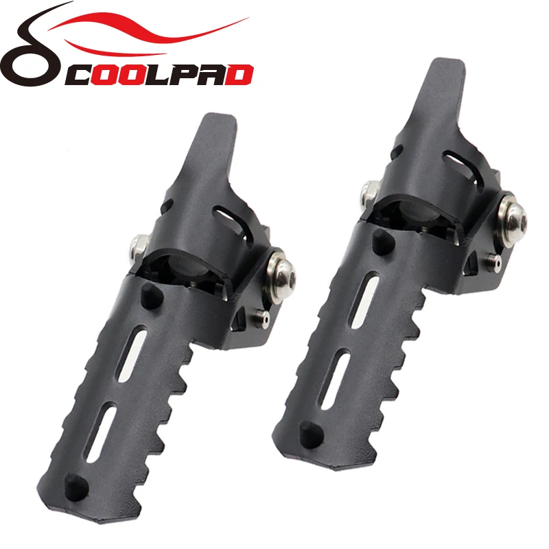 F900R F900XR Rotatable Motorcycle Driver Footrest Highway Foot Peg Rests For 25mm Clamps For BMW S1000XR G310GS G310R R nine T