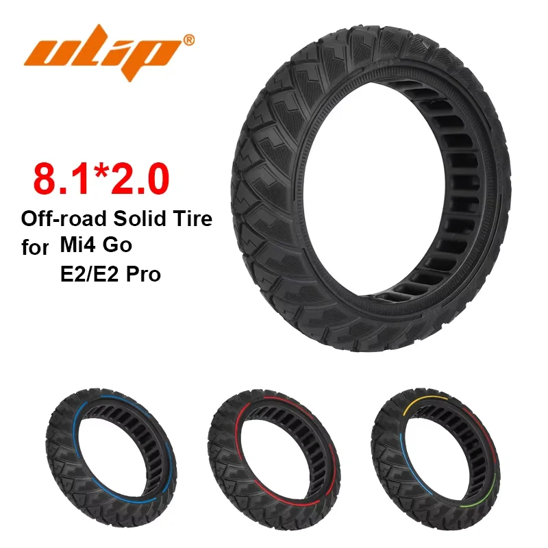 

Ulip 8.1*2.0 Off-road Solid Tire Black Diamond Thickened Honeycomb Tyres for Mi4 Go E2 Plus Scooter 8.1x2.0 Tyre Replace