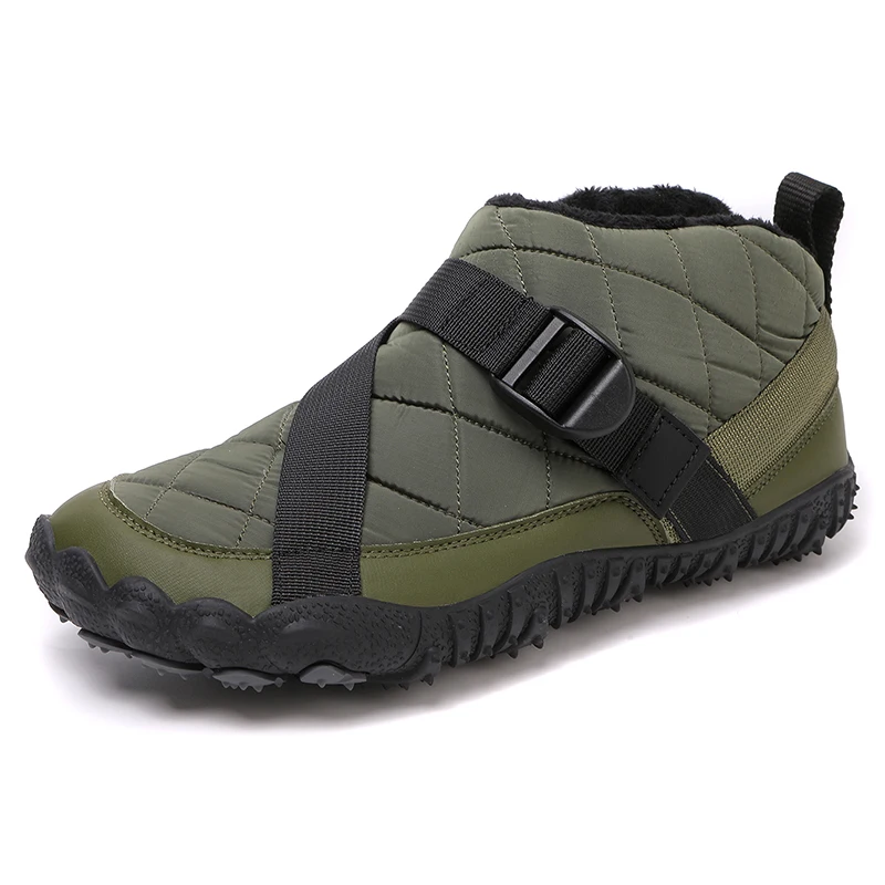 

Новые модные флисовые теплые зимние ботинки, уличные походные ботинки и хлопковая обувь для мужчин и женщин зимой.