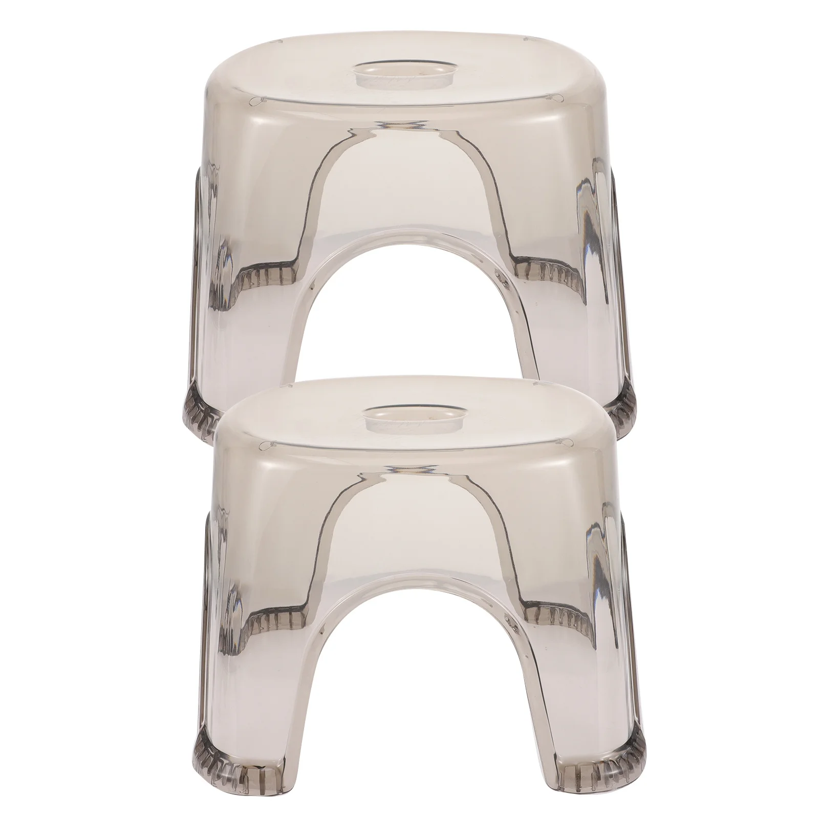 2pcs Plastic Small Step For Kids Lightweight Household Foot Stool Shoe Changing Stool Bathroom Living Room Bedroom Outdoor Use
