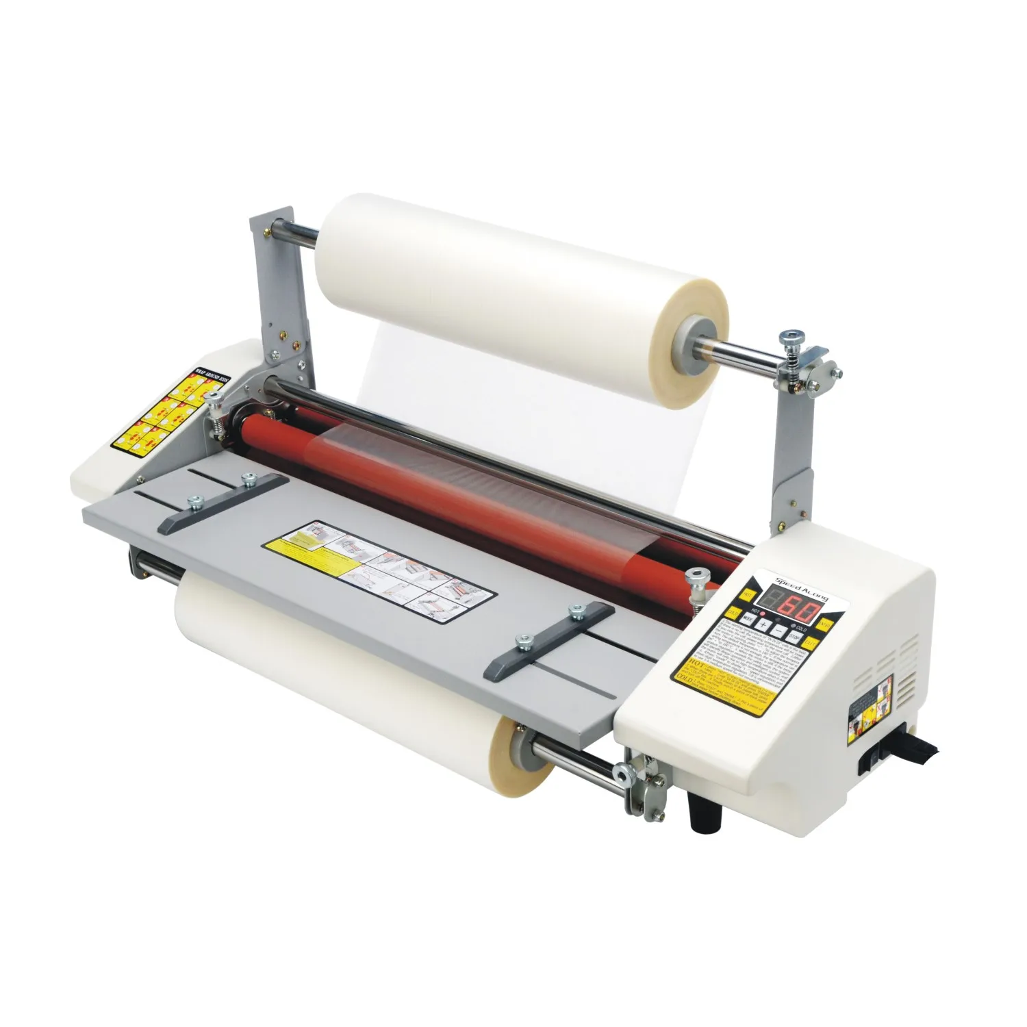 Hot sell double sides adjustable speed manual for a2 a3 a4  hot cold lamination laminator machine laminating machine prices