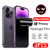 3Pcs Anti-Spy Hydrogel Film iPhone 16 15 14 13 12 11 Pro Max Privacy Screen Protectors Protective Film 14 Plus Not Glass 16E