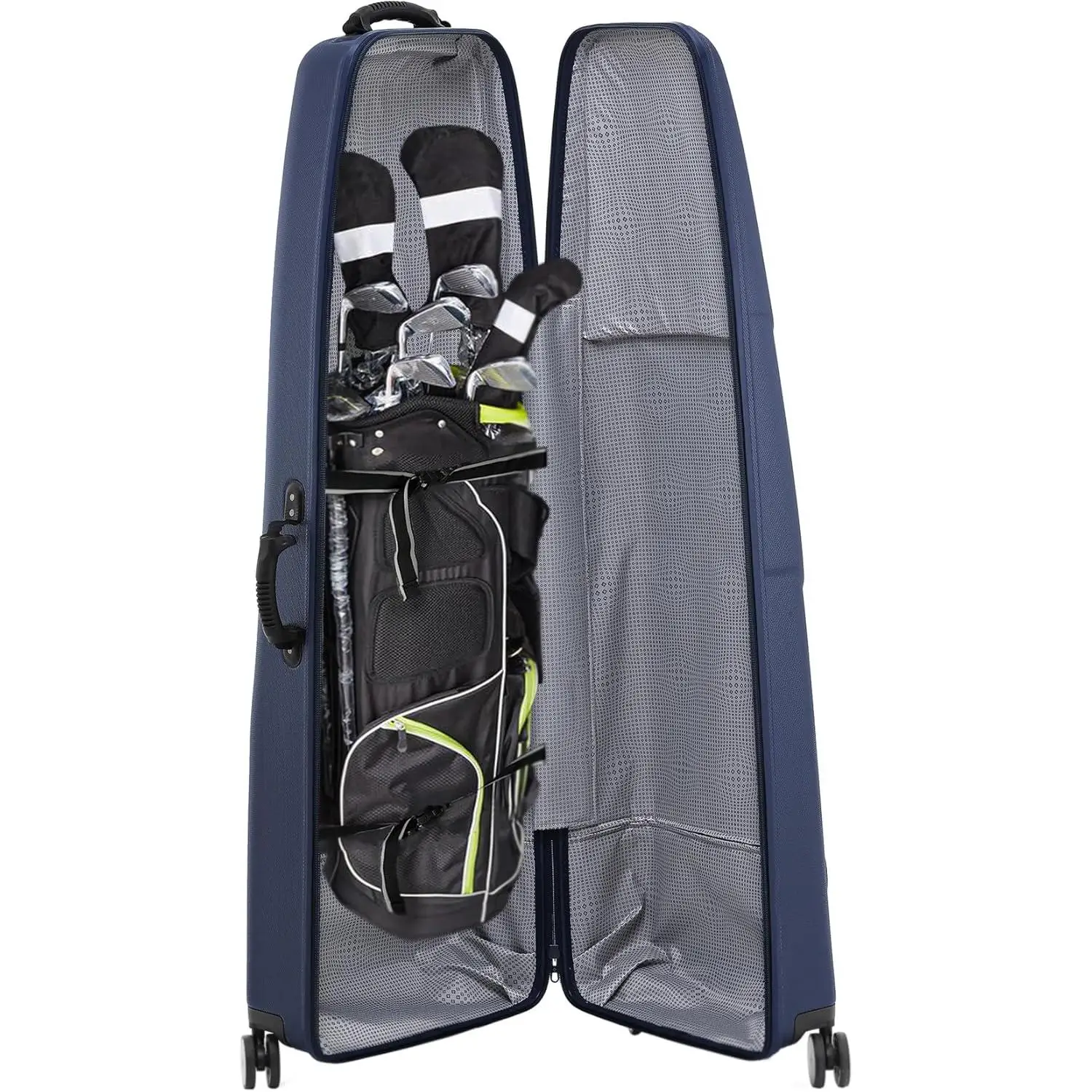 Golf 6850 Hard Case Golf Travel Bag, Lightweight & Durable ABS Shell, Multi-Directional Wheels
