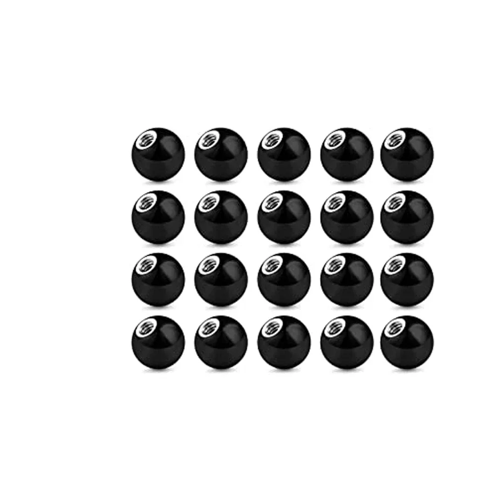 20/80 Pc Externally Threaded Piercing Balls Stainless Steel Replacement Balls Piercing Parts Lip Tragus Helix Body Jewelry Gift