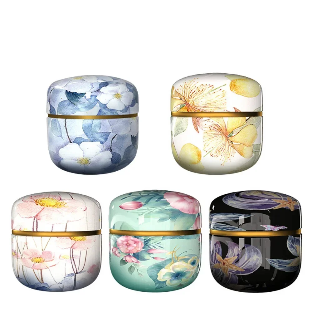 Tea Containers Tea Box Candle Cans Coffee Candy Snacks Small Tin Mini Portable Storage Boxes Sealed Jars Packaging Teaware