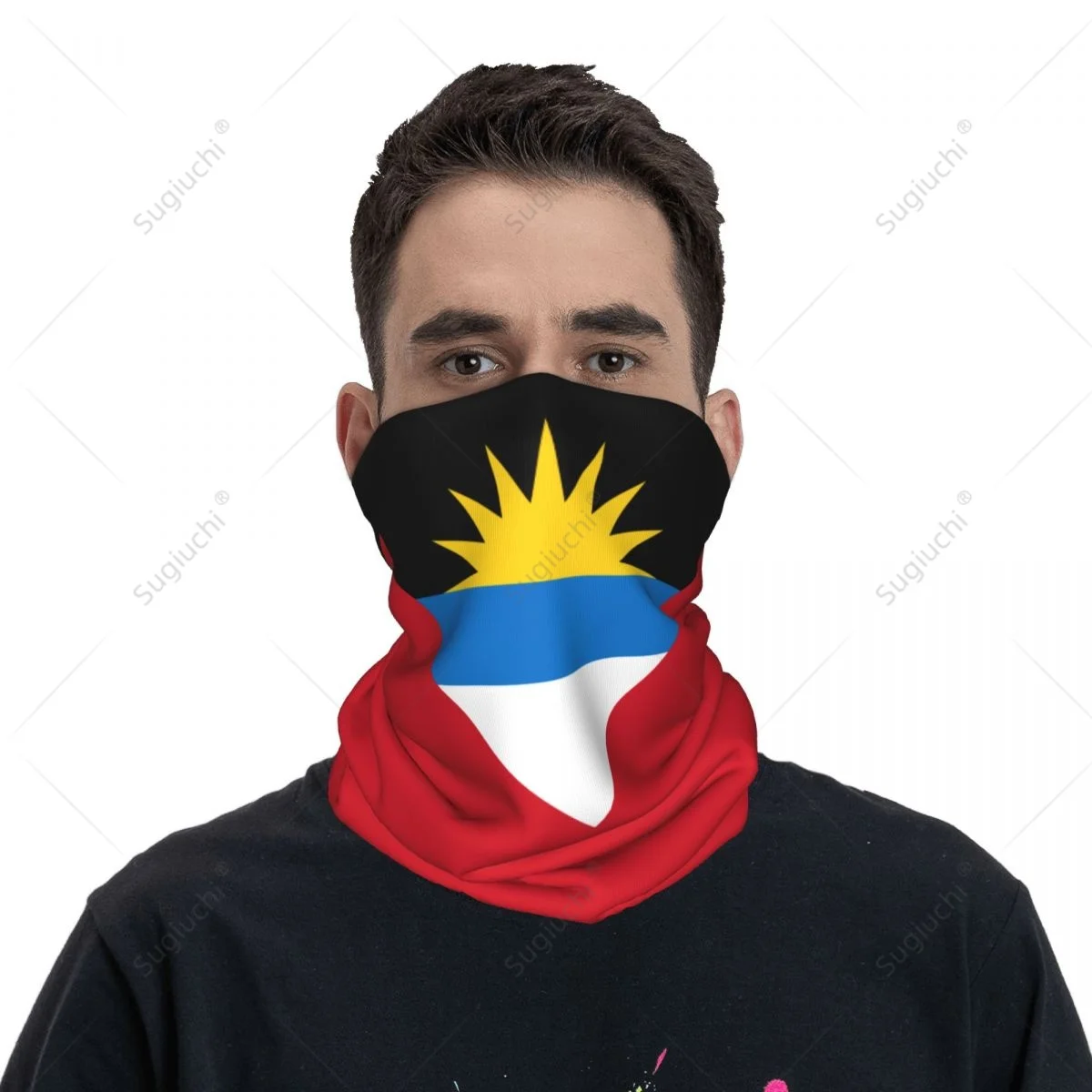 

Unisex Antigua And Barbuda Flag Neckerchief Scarf Neck Face Mask Scarves Neck Warmer Seamless Bandana Headwear Cycling Hiking