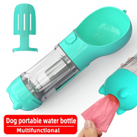 Pet companion water cup, multifunctional toilet shovel, garbage bag, portable water bottle, dog supplies, water dispenser