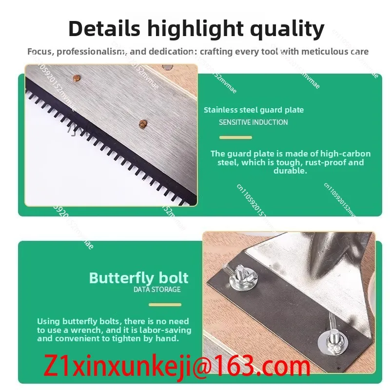 Wooden Handle Cement Self Leveling Scraper, Self Leveling Scraper Rake, Epoxy Floor Construction Tool
