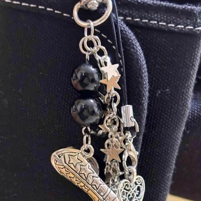 31BF Multifunctional Star Bag Charm Star Pendant Holder Gothic Bag Accessory Suitable for Stylish Individuals Present