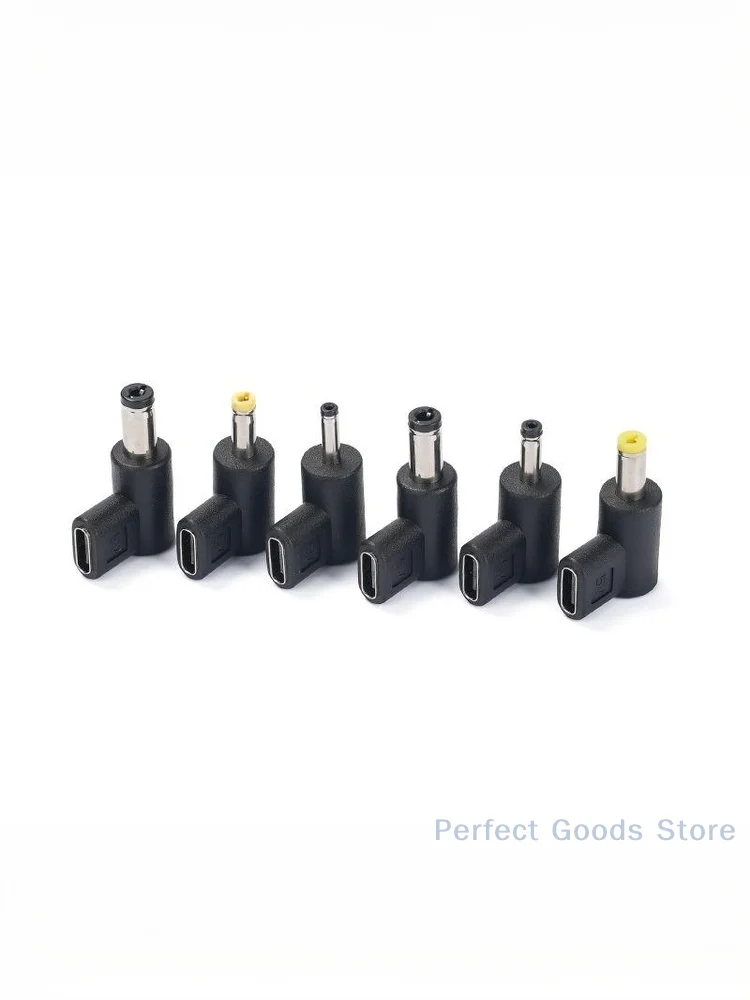 USB Type-C إلى تيار مستمر 3.5 مللي متر/5.5 مللي متر محول شحن عالمي 5 فولت ذكر وصلة مرفاع محول