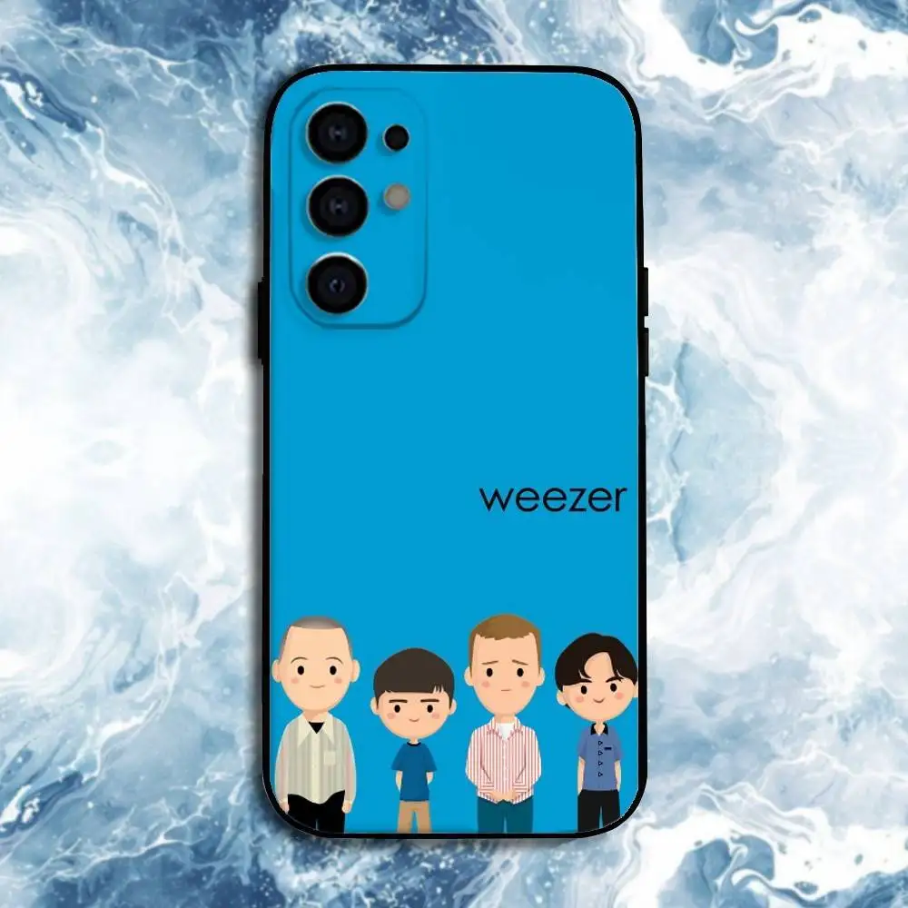Etui na telefon z motywem zespołu Weezer dla Samsunga S25, S24, S23, S22, S21, S20, Plus, Fe, Lite i innych, czarne.