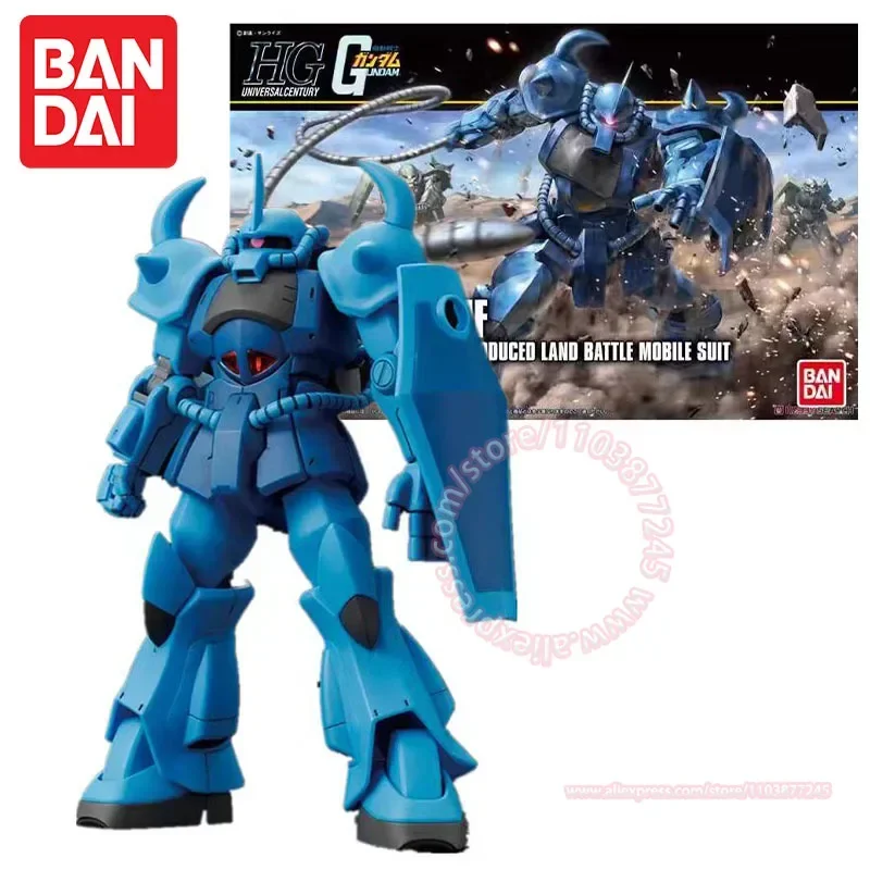 BANDAI GUNDAM MS-07B GOUF HGUC 190 1/144 Movable Doll Children Toys Birthday Gift Peripheral Model Ornaments Decoration Assembly