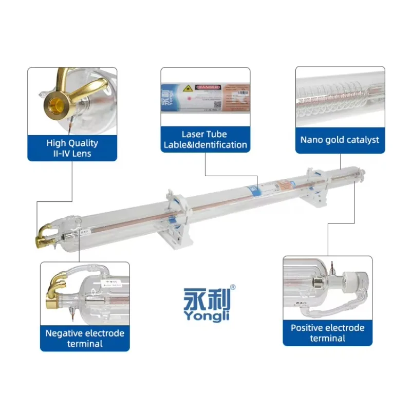 

Yongli Buy R Series 65W 80W 100W 130W 140W 150W CO2 Laser Tube Equipment Parts Get 1 Free