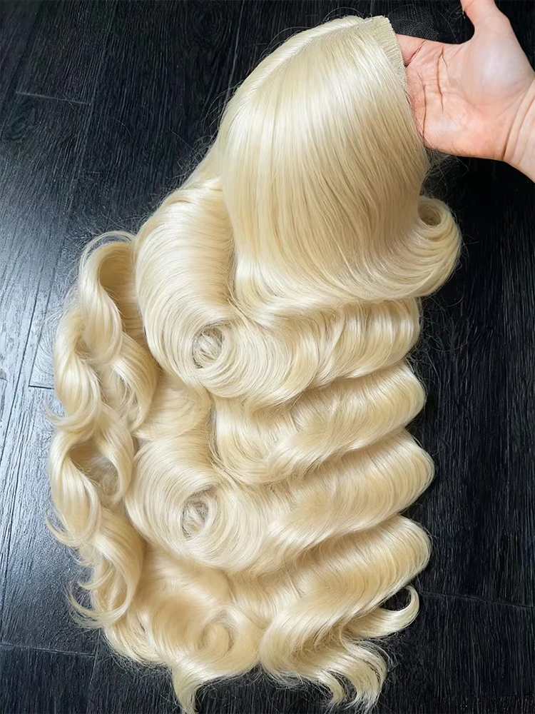

40 46 Inch Body Wave 613 Human Hair Wig Blonde HD 13x6 Lace Frontal Wig Virgin Hair Colored 13x4 Lace Front Wigs For Women 250%