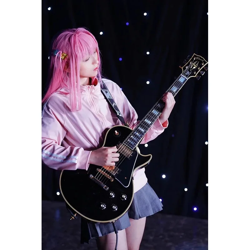 (#^.^#) 2026 New Hitori Gotoh Costume Anime Bocchi The Rock Cosplay Pink Coat Jacket Skirt Wig JK Uniform For Women P →_→LOOK ME - view 2