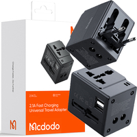 MCDODO CHARGER USB ADAPTER ENGLISH TRANSITIONAL PLUG USA UK EU US