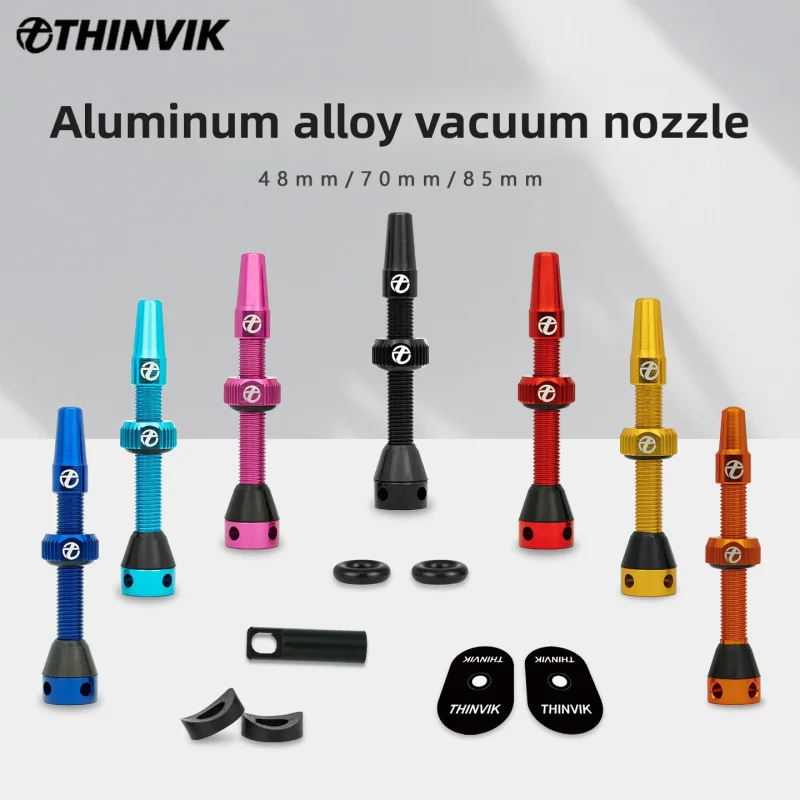 85mmAir valve Two-pack Colorful vacuum valve for road and mountain bikes, corrosion-resistant, airtight, strong vacuum wheelset