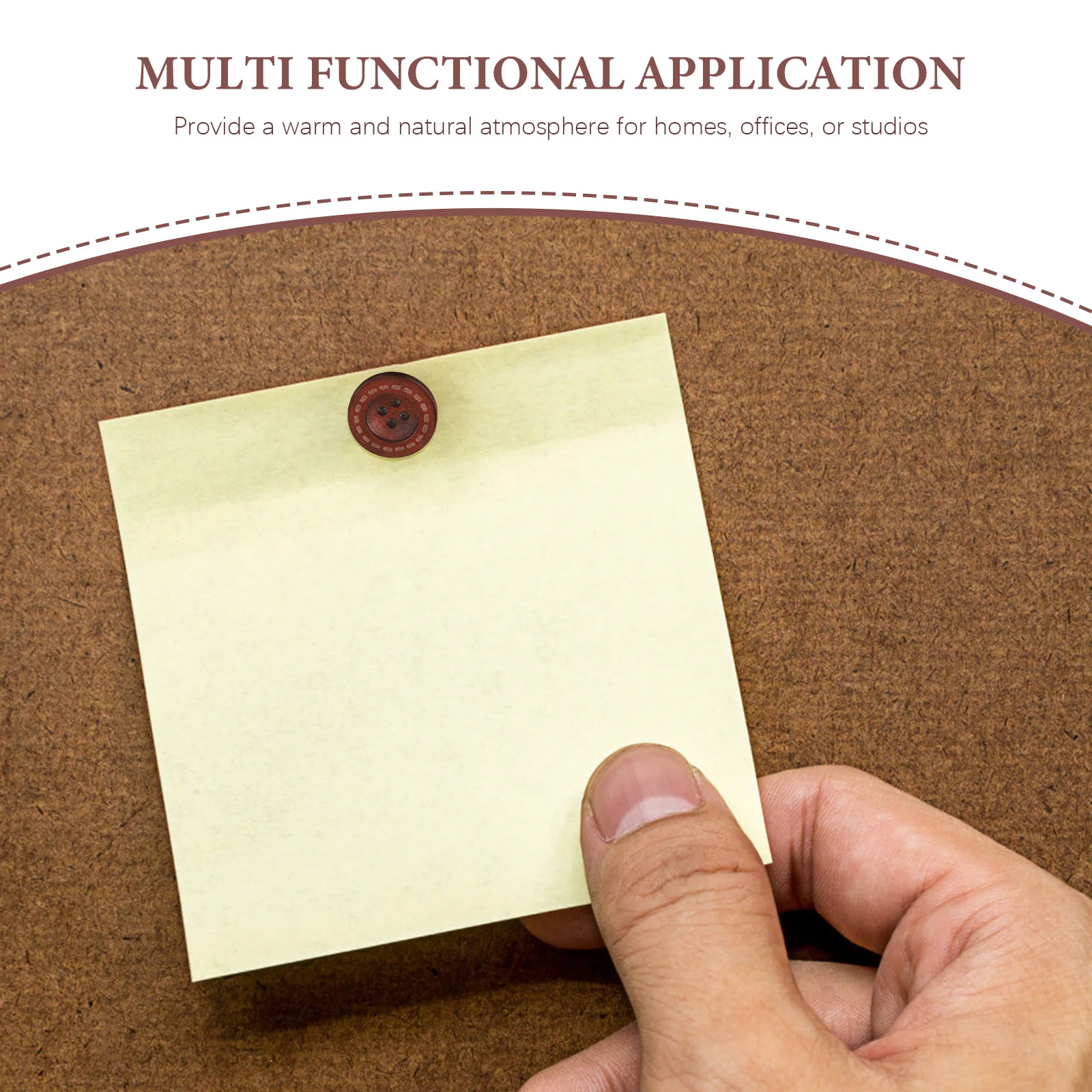 50 pçs alfinetes de madeira retro botão polegar tachas para boletim de cortiça foto parede decorativa mapa pinos escritório sala de aula decoração