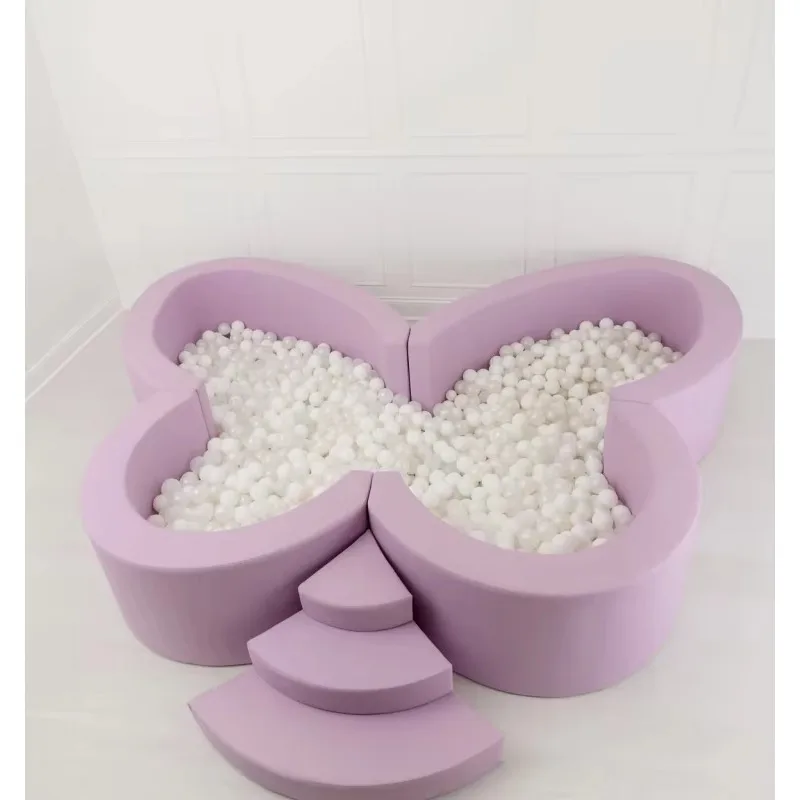 商業パーティーイベントレンタル 誕生日レンタル可能 子供用 白 緑 パステル ベージュ 遊具 ソフトプレイピット ボールピット