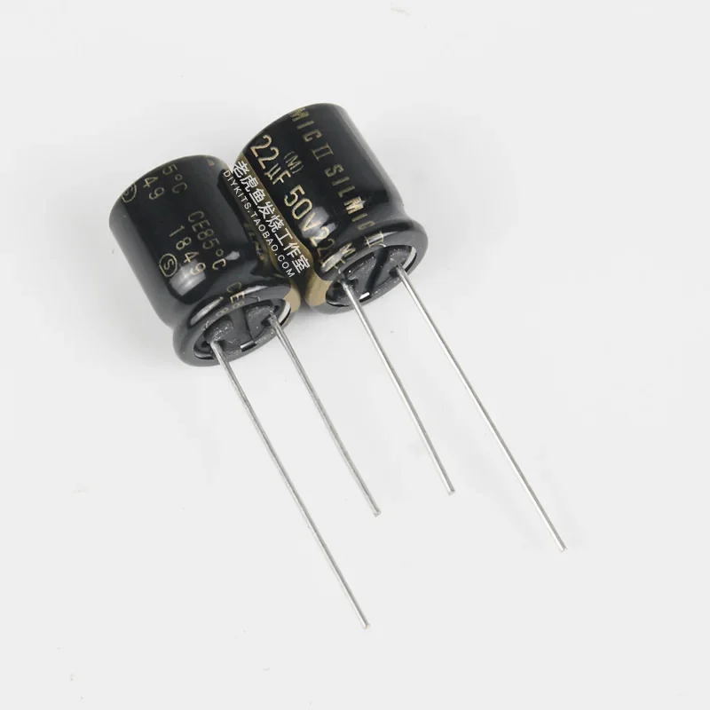 5pcs/20pcs ELNA 22uf 50V22uF Silmic II RFS Série Capacitor Eletrolítico de Áudio 10x12.5