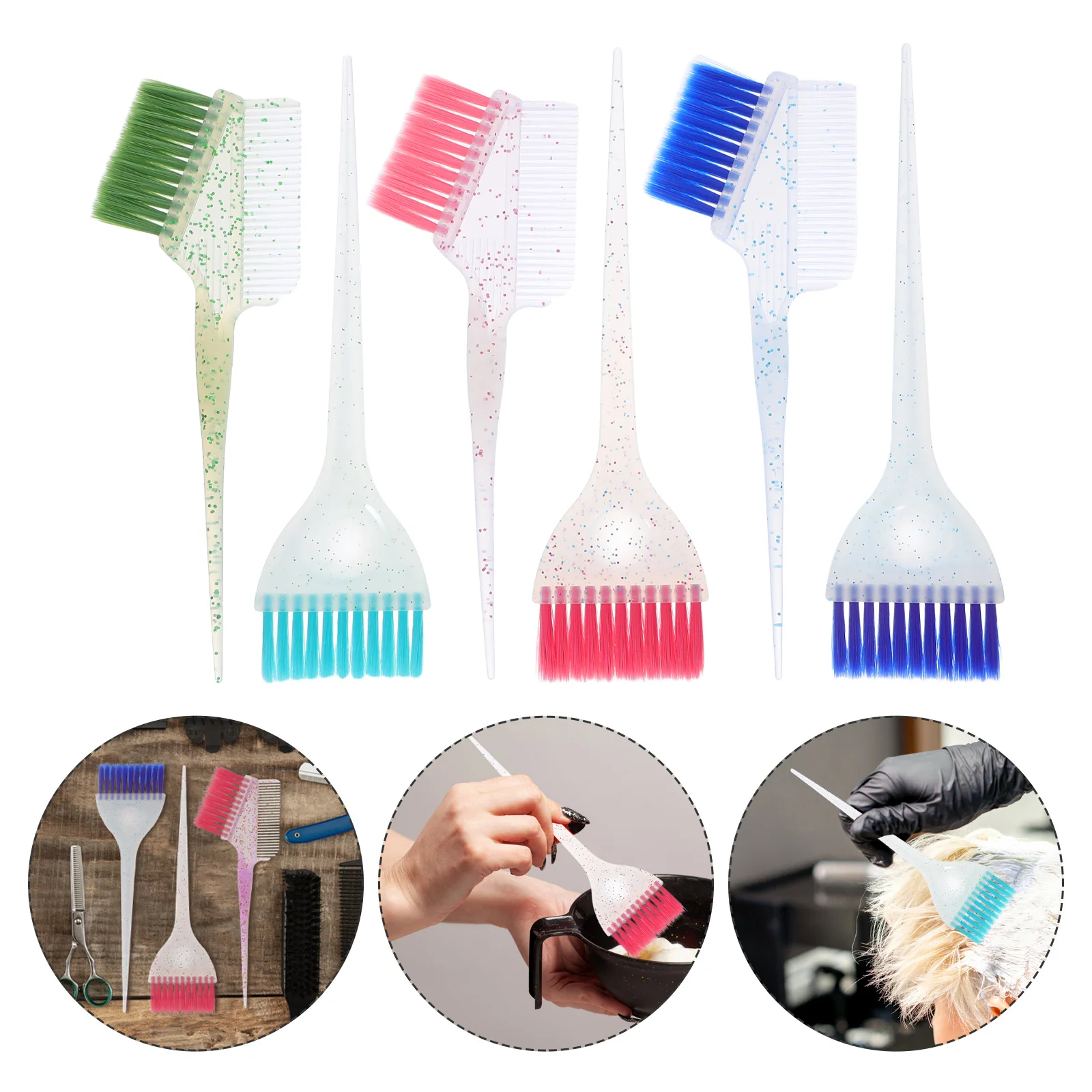 مجموعة واحدة من فرشاة صبغ الشعر، مجموعة أدوات تلوين الشعر الاحترافية، تقسيم دقيق لصالونات التجميل والاستخدام المنزلي، معدات تصفيف الشعر