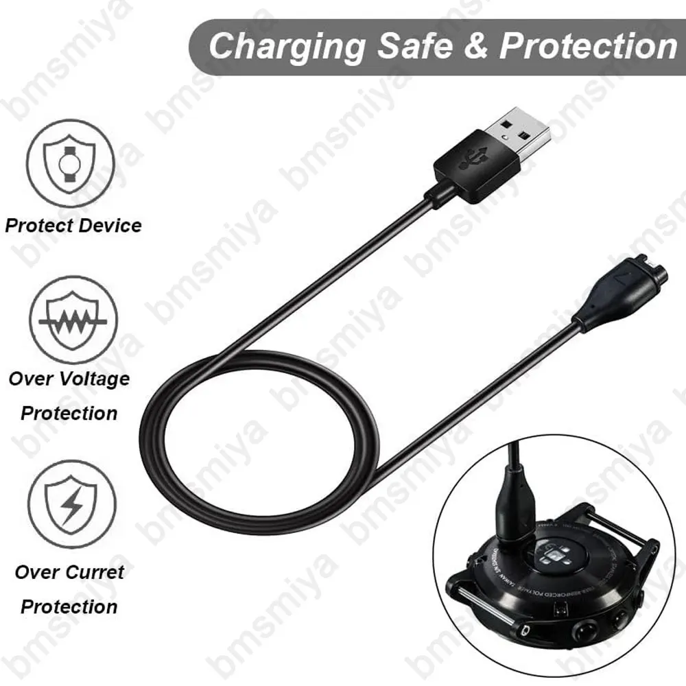 1 قطعة 1 متر USB كابل شحن ل Garmin Forerunner 935 945 955 965 745 265 165 158 ساعة ذكية اكسسوارات شاحن سلك محول