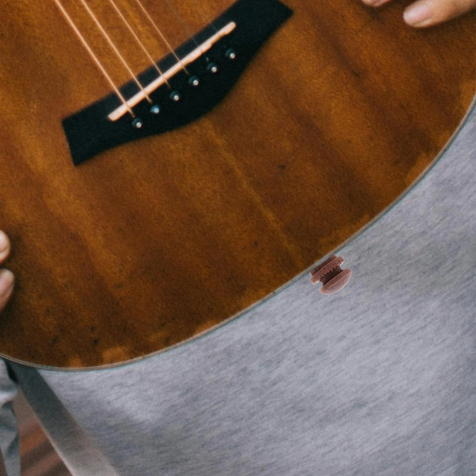 

3Pcs Solid Wood Guitar End Pins Rosewood Maple Ebony Strap Locks for Acoustic Electric Bass Guitar Accessories