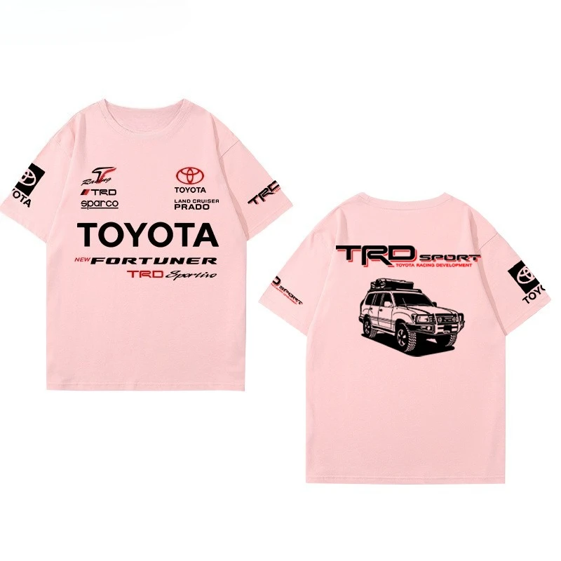 2025 Summer Toyota Custom GR86 Car Friends Association WRC Racing Around The Cotton Men's Short-sleeved T-shirt Fashion