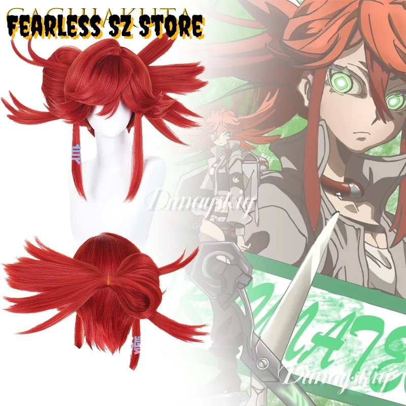 Peluca de Cosplay de Anime GACHIAKUTA Riyo, gorro para el cuero cabelludo, traje de Anime, fiesta de diseño realista de alta calidad, vestido de Cosplay de Halloween