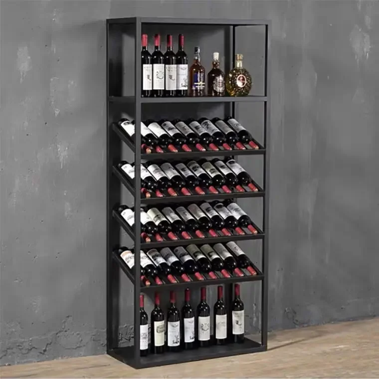 Stainless steel wine cabinet rack villa home refrigerated custom  kiln winery display rack SUS 304