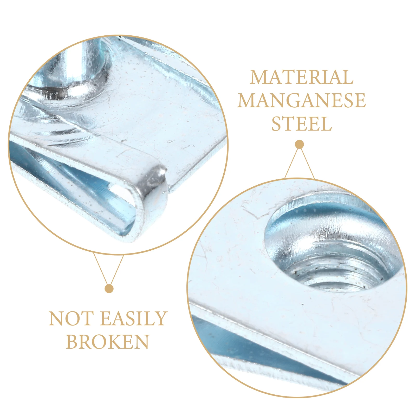 

10pcs Pinch Nut Clips High Elasticity Bodywork Silver Fastener Motorcycle Fairing Steel Panel Wires Cables Car Door Dashboard